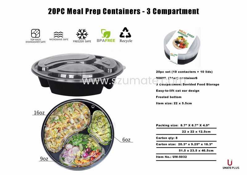 round shape food container